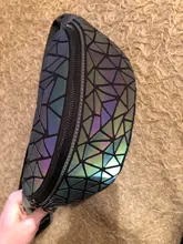 Riñonera luminosa de cuero para mujer, bolso de cintura, a la moda, 2020