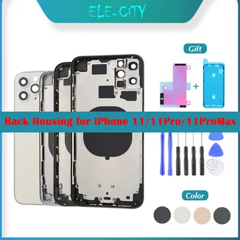 

OEM Back Cover Housing For iPhone 11 Pro Max Middle Frame Chassis With Glass Side Buttons Battery Cover with 'LOGO‘ EU With CE