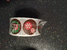 Stickers Box-Labels-Decorations Candy-Bag Merry-Christmas New-Year Elk 500pcs