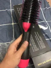 Cepillo secador de pelo 3 en 1, cepillo caliente de un paso, voluminizador, Alisador, rizador, secador de pelo