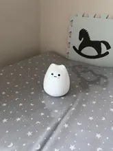 Ornaments Touch-Sensor Night-Lamp Desktop-Decor Baby Bedroom Battery/usb-Charge Silicone