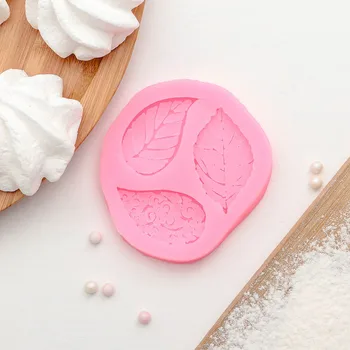 

4288396 mold 7,5*6,5*1 cm 'листва', mix colors