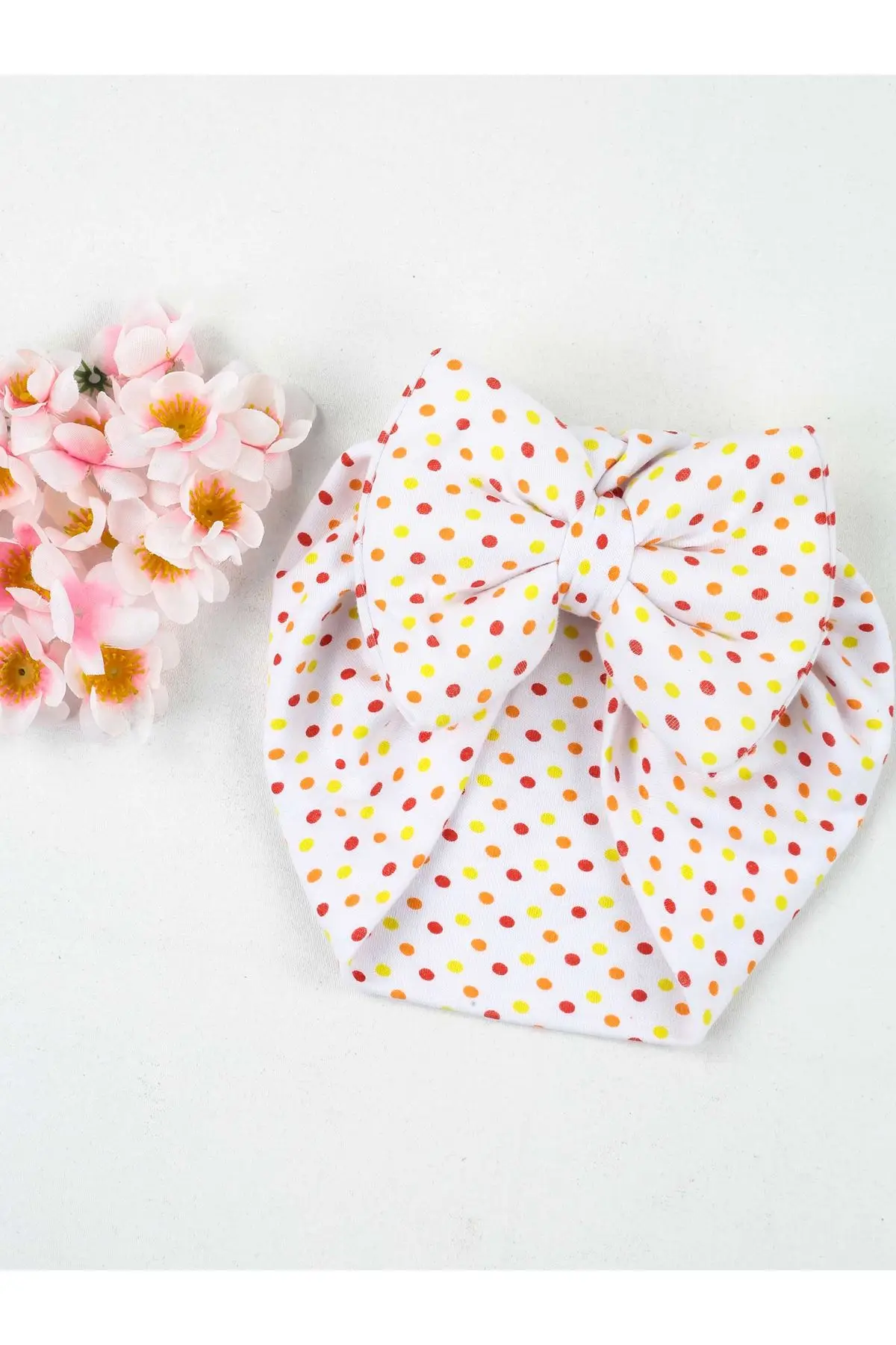 

White Bow Girl Baby Bathing Cap