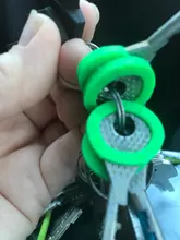 32 Uds. Multicolor elástico Color mixto hueco goma llave cubre redondo suave silicona llaves cerraduras llavero gorra caso