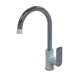 

Gappo g4048 White/Chrome mixer kitchen brass