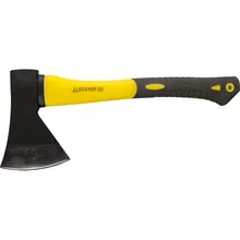 Топор кованый с двухкомпонентной стеклопластиковой рукояткой STAYER 1000 г. 2062-10