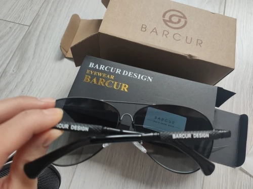 <strong>BARCUR Titanium</strong> - Mirror Shades & Gradient  Polarized Sunglasses For Men photo review
