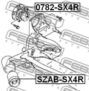 Silentblock rear beam (SUZUKI SX4 RW4 FEBEST SZAB-SX4R | Автомобили и мотоциклы