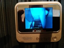 Topvico-visor de puerta con mirilla y vídeo detección de movimiento, timbre electrónico, cámara de seguridad, Ojo de vídeo, foto automática, batería de litio