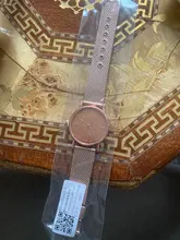 Reloj de cuarzo con esfera de acero inoxidable para Mujer, pulsera informal de lujo con esfera Romana