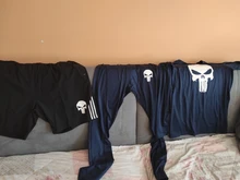 Conjuntos de compresión para hombre, chándal deportivo de Calavera, conjunto para correr, Rashgard, ropa de gimnasio, Fitness, ajustada de entrenamiento