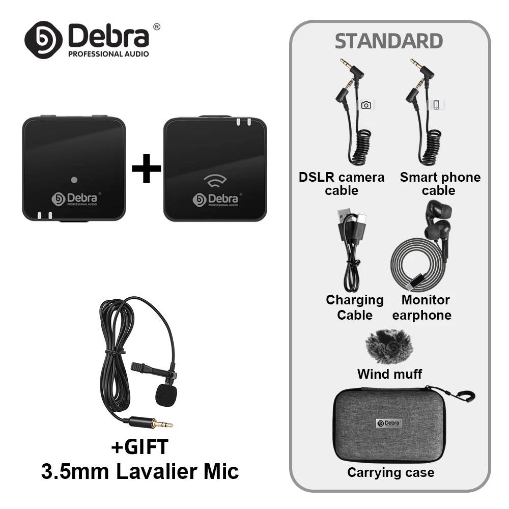 W90 Series Condenser Wireless Microphone System Interview Lapel Mic,Long Standby For Smartphone DSLR Camera Realtime Monitoring. 