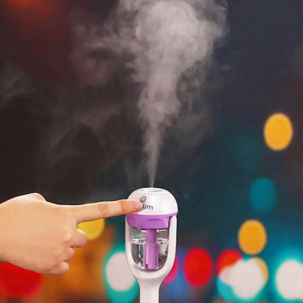 Car Air Purifier Humidifier Mini Portable Car Aromatherapy Humidifier Mist Maker Car Humidifier USB Charging