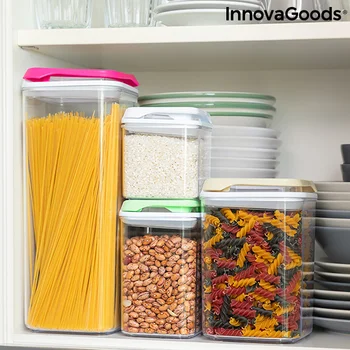 

Set of Stackable Hermetically-sealed Kitchen Containers Pilocks InnovaGoods 4 Pieces