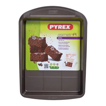 

Baking tray Brownies Pyrex Asimetria Galvanised Steel (28 x 22 cm)
