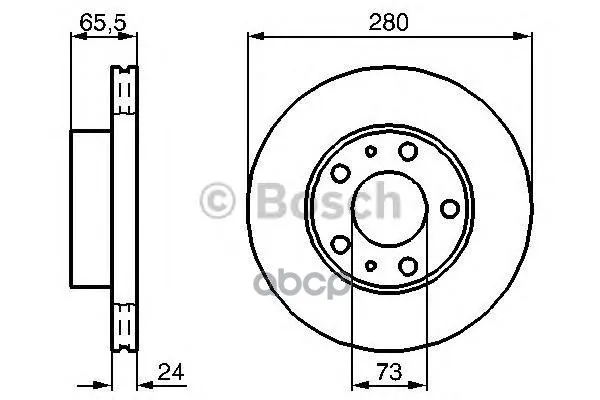 Тормозной Диск 0986478434 Bosch арт. 0986478434