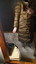 FTLZZ-Chaqueta larga de plumón de pato de doble cara para mujer, Parkas cálidas con doble botonadura, prendas de vestir para nieve, Invierno 90%