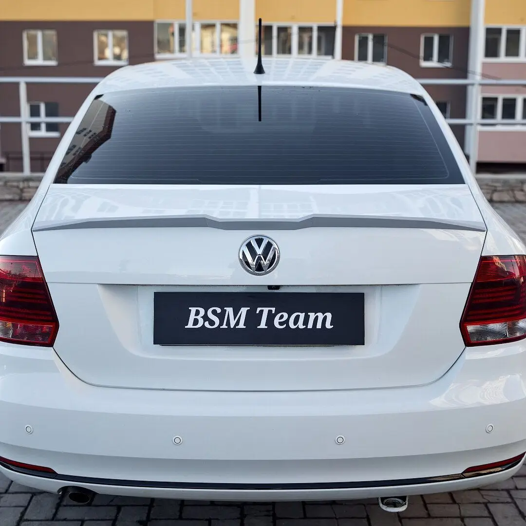 Spoiler lip on the trunk for Volkswagen Polo Sedan v 2010-2020 ABS