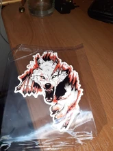 YJZT 10.6CM*15.2CM  Funny Angry Wolves PVC Motorcycle Car Sticker 11-00462