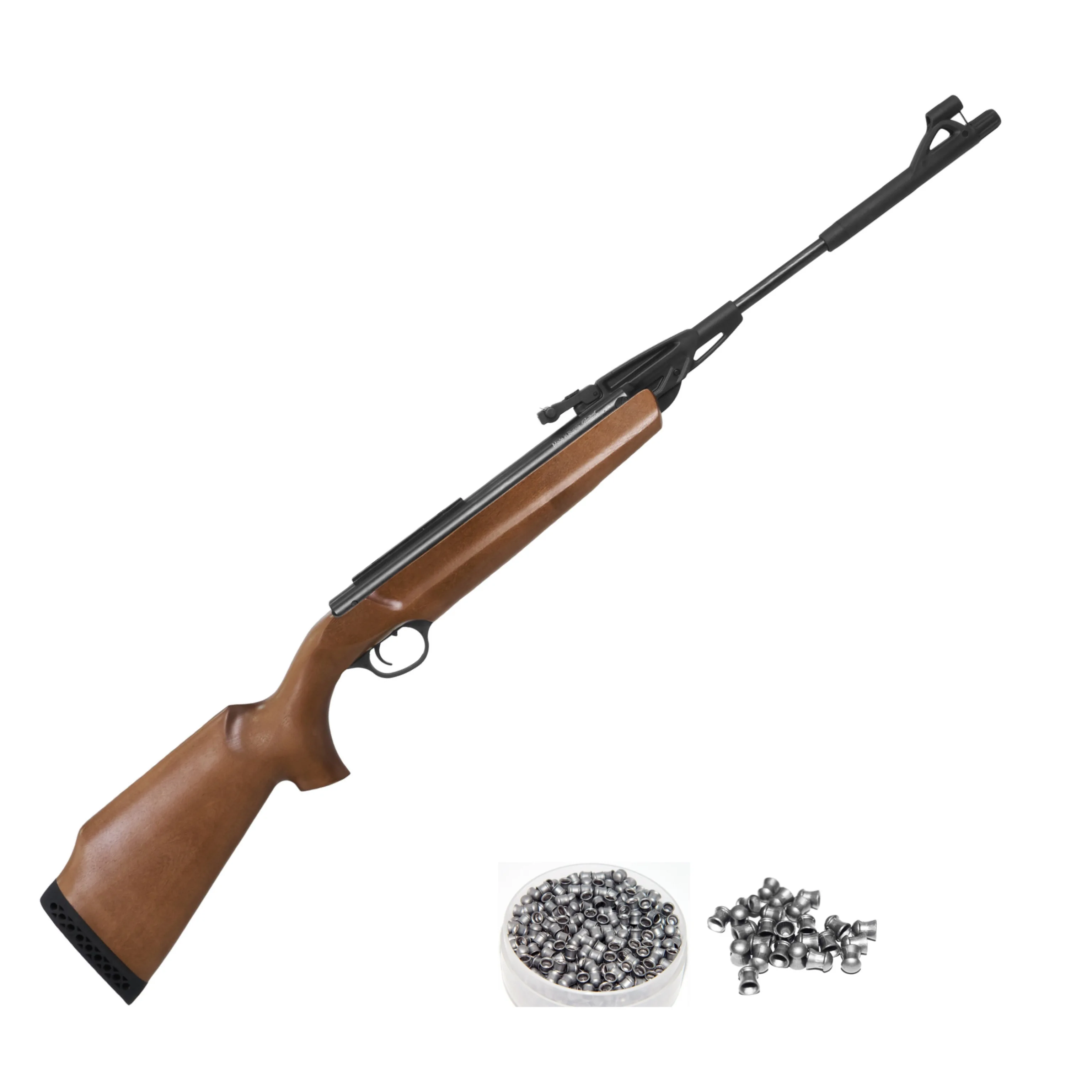 Pneumatic rifle Mr 512 wooden pneumatic IZH bed Baikal target shooting + bullets |