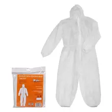 Комбинезон одноразовый "Каспер", спанбонд 40гр/м2, размер XL(48-50), белый AIRLINE ADO-NWF-02