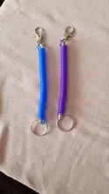Llavero antipérdida Airsoft para teléfono, cuerda elástica retráctil táctica colorida para teléfono, senderismo al aire libre, Camping, herramienta de equipo de seguridad, 1 ud.