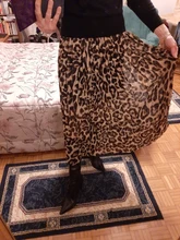 Leopard-Skirt Maxi Elastic Chiffon DF650 Long Beach-Printed Women Casual Summer Waist