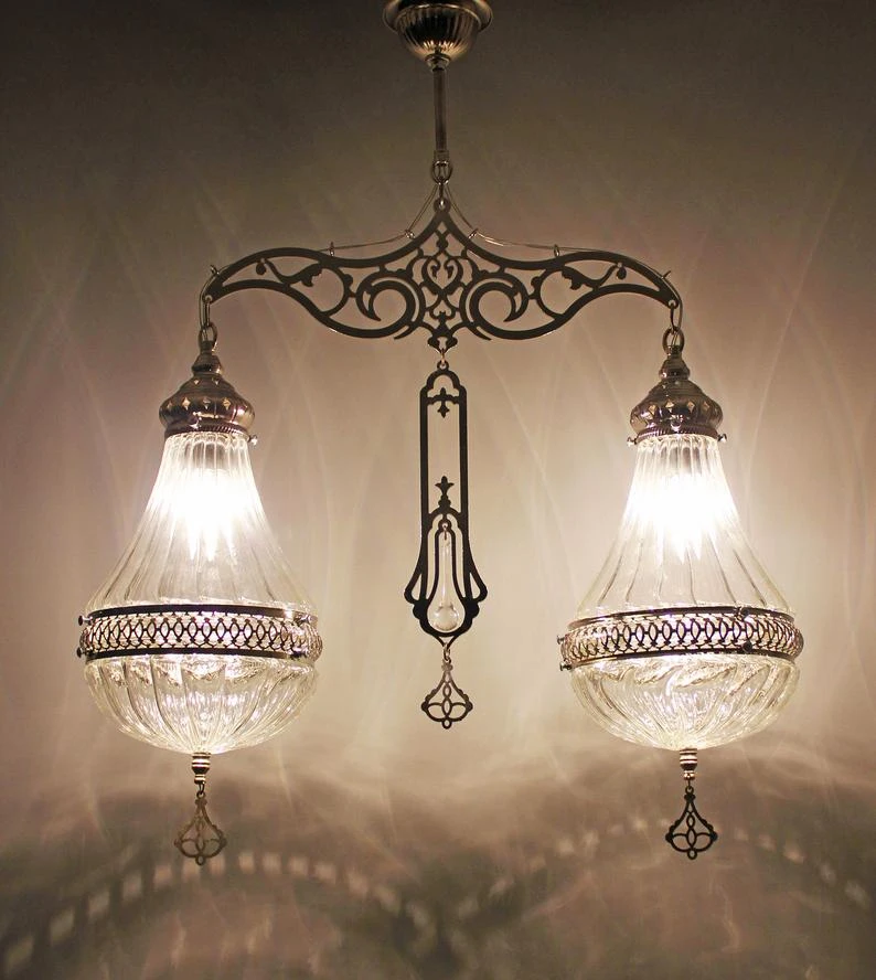 vintage mid century chandelier