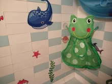 Baño juguetes para niños y bebés ordenado de almacenamiento de bolsa de ventosa baño bañera muñeca colgando bolsa baño cesta de juguete bolsa de red de almacenaje juguete de agua