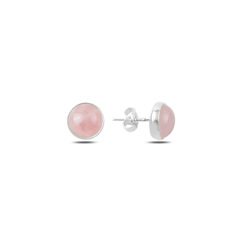

Armagano Pink Quartz Cubic Zirconia Solitaire Earrings