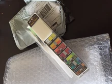 Superior 18/25/33/42Color sólido pintura acuarela con cepillo de agua portátil acuarela pigmento para principiantes dibujo suministros