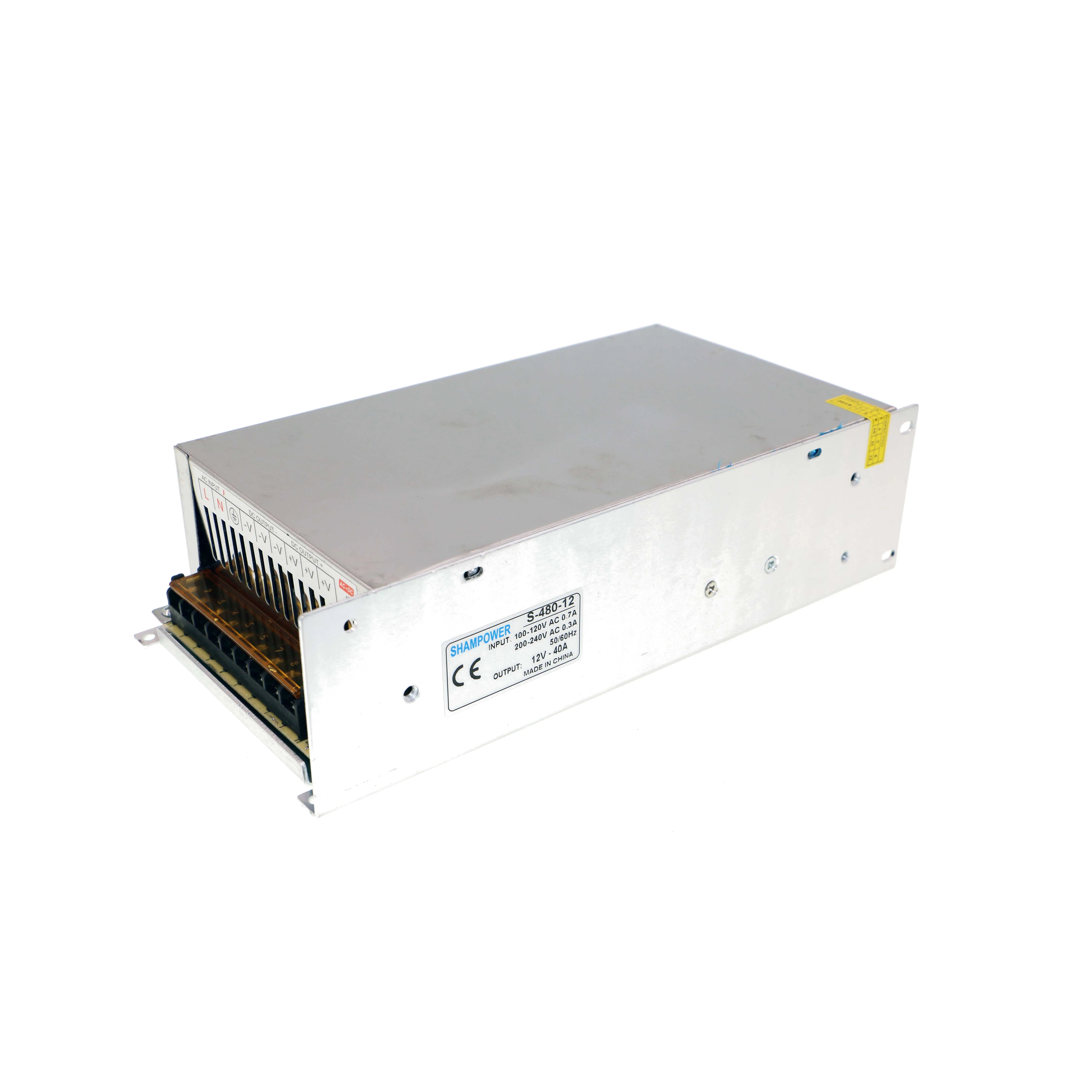12V 40A 480W L FAN Фиктивные Мощность переключение Питание AC110V/220 V постоянного тока до DC12V1A 2A 5A 10A 15A 20A 30A 10 Вт 24 Вт 60 Вт 240 Вт 360 Вт Светодиодные ленты источник Мощность адаптироваться - Цвет: 12V 40A 480W L FAN