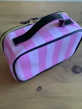 FUDEAM-Bolsa de cosméticos portátil de cuero para mujer, almacenamiento de artículos para la higiene de viaje, bolso organizador, estuche de maquillaje impermeable para mujer