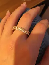 Huitan-anillo de compromiso con Circonia cúbica para mujer, sortija de compromiso, de boda, de lujo, cuadrado, Micro pavé, promesa de amor, gran oferta