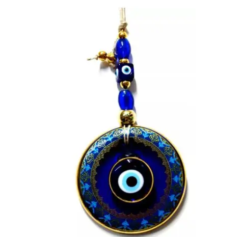 

Gilded bellied glass evil eye bead, processed glass wall decoration, handmade souvenirs FREE SHİPPİNG