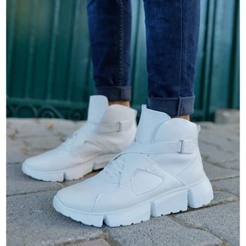 

Chekich Male Sports Boots WHITE High Quality 100% Vegan Leather Men Boots. Shoe Boot, Sneaker Boot, Chaussure Boot, Uomo Boot, Young Man Boots, Chaussures De Jeunes Hommes, Leather Boots