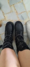 Motorcycle-Boots Shoes Platform Lace-Up High-Heels Gdgydh Female Gothic-Style Thick Women