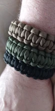 Pulsera de emergencia de supervivencia ajustable en 7 colores, pulsera de cordón de Paracord 550, cordón tejido para acampar, senderismo y accesorios al aire libre