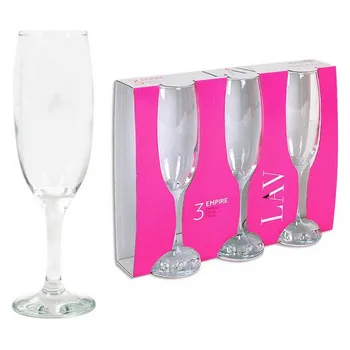 

Set of cups LAV Empire 220 ml Crystal (Pack of 3)