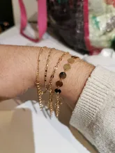 4 unids/set 2019 nueva Bohemia pulsera de oro multicapa moneda plateada pulseras de cadena para las mujeres pie cadena pulseras joyería