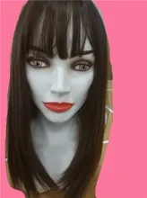 EASIHAIR-Peluca de BoBo marrón oscuro con flequillo, sintética, ondulada, de capa media, para mujeres negras, Cosplay, fiesta, resistente al calor, Natural