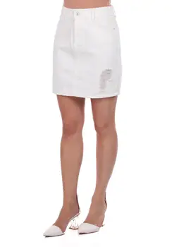 

Blue White Women 'S White Skirt