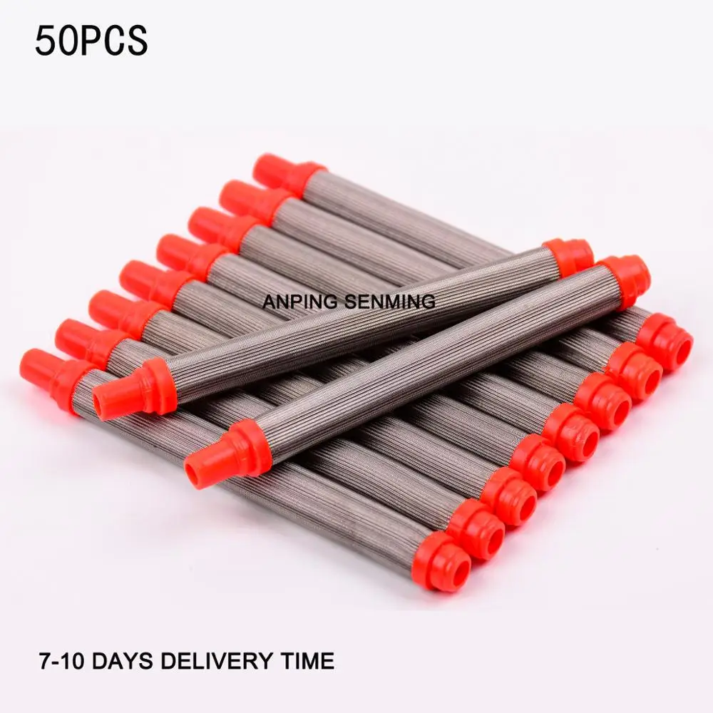 Wagner Spraytech Airless Paint Sprayer Gun Filters Push-on 200 Mesh Red 50 Packs