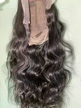 Tinashe-Peluca de cabello humano ondulado con encaje Frontal, peluca de cabello humano brasileño con cierre de 4x4 6x6, densidad del 250, 28 y 30 pulgadas