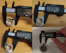 Sink Ceramic-Pots Overflow-Cover Chrome-Basin Round Plastic/copper-Insert 1pcs