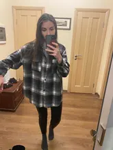 Oversized Shirts Clothing Tops Button Female Blouse Long-Sleeve Toppies Vintage Plus-Size