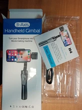 Cardán H4 de 3 ejes con carga USB, soporte Universal de grabación de vídeo, dirección ajustable, cardán de mano, estabilizador de teléfono inteligente Vlog