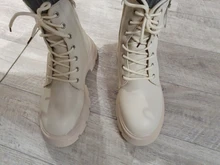 COOTELILI-Botines de punta redonda con cremallera y cordones para mujer, zapatos de moda, antideslizantes, con tacón de 5,5 cm, 2020