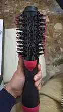 Secador de pelo 2 en 1 de un paso, voluminizador, cepillo de aire caliente, Alisador, rizador, cepillo para usar con secador de cabello