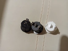 1pc negro rojo blanco/redondo basculante interruptor de palanca 6A/250VAC 10A 125VAC de tapa del interruptor con botón de plástico 2PIN